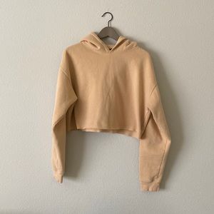 Urban Outfitters cropped hoodie size medium tan color